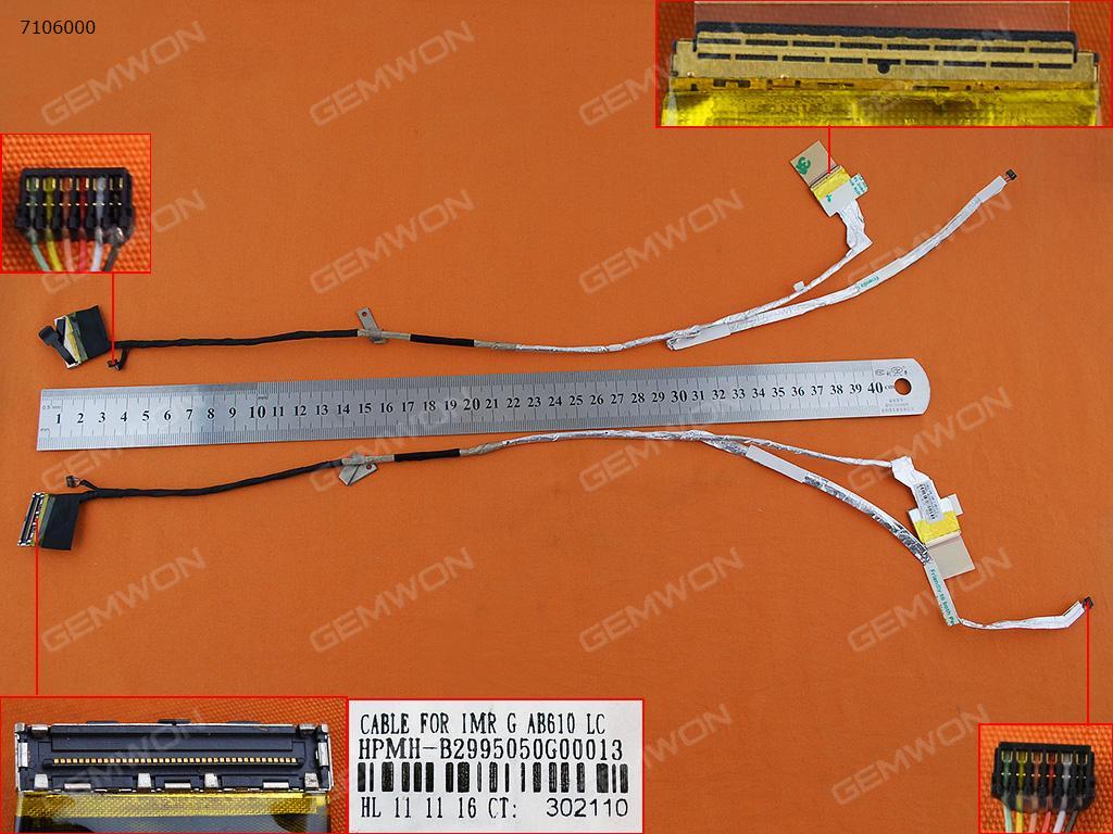 Picture of New LCD Display Screen Cable Replacement  For HP Pavilion DV6-6000(Without camera connector)，ORG