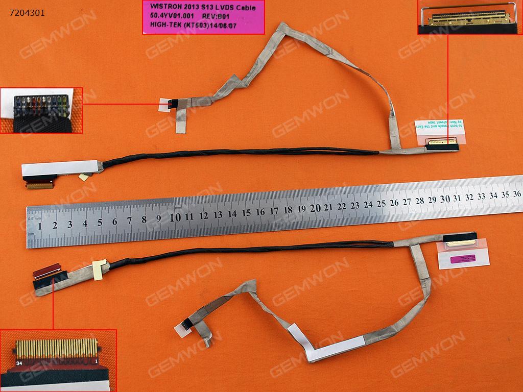 Picture of New LCD Display Screen Cable Replacement  For HP probook 430 435 455 G1，ORG