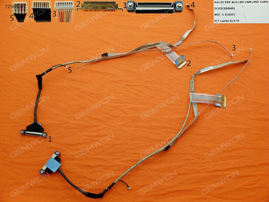 Picture of New LCD Display Screen Cable Replacement  For DELL Latitude E6510 M4500,ORG