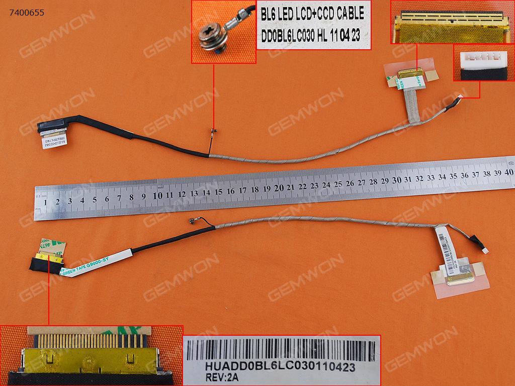 Picture of New LCD Display Screen Cable Replacement  For TOSHIBA L650 L655 L655D