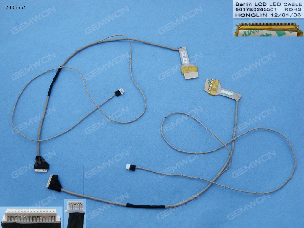 Picture of New LCD Display Screen Cable Replacement  For TOSHIBA Satellite  C650 C650D  C655 C655D 15.6"(With camera connector),OEM