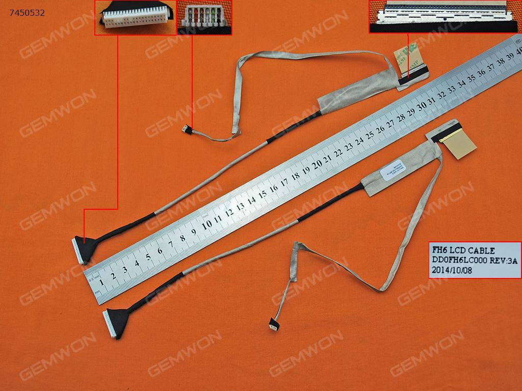 Picture of New LCD Display Screen Cable Replacement  For FUJISTU Lifebook AH532 Lh532 AH522 LH522，ORG