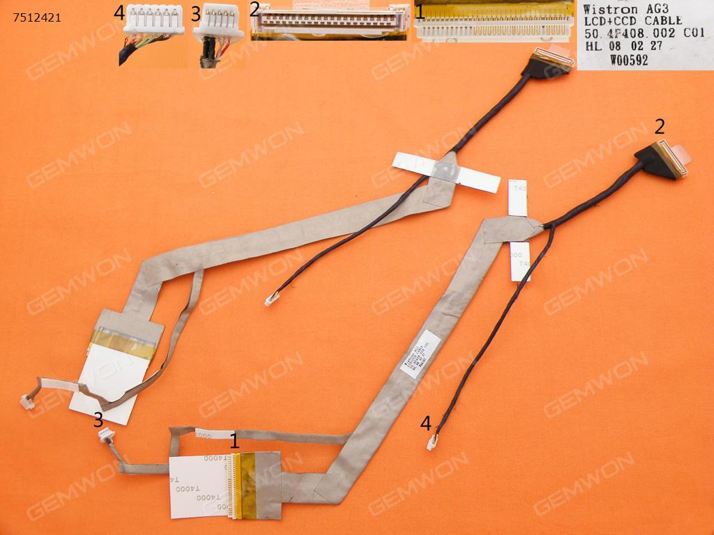 Picture of New LCD Display Screen Cable Replacement  For ACER TravelMate 2420 3240 3280(With camera connector)
