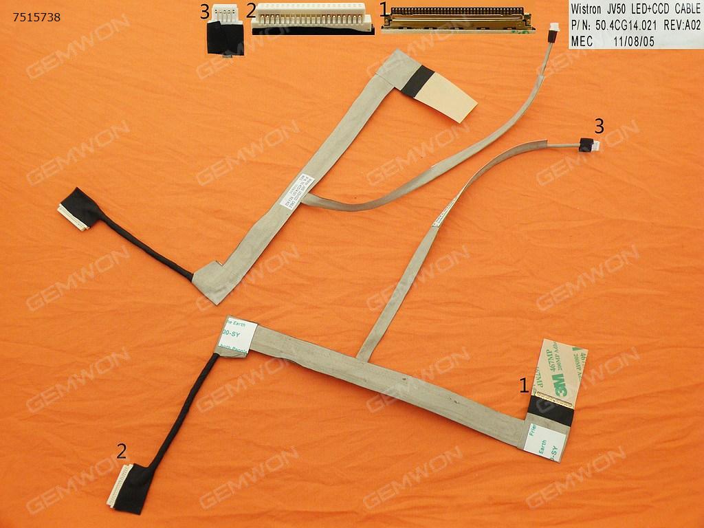 Picture of New LCD Display Screen Cable Replacement  For ACER Aspire 5536 5738 5738G 5738Z 5738ZG(For LED,With camera connector),OEM