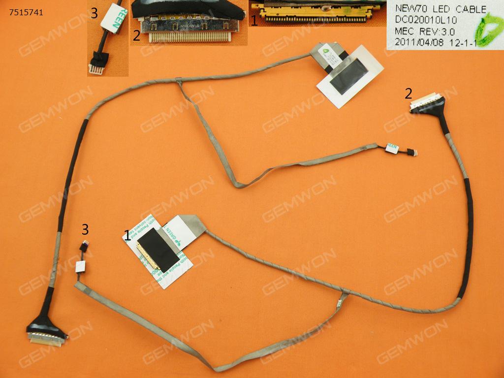 Picture of New LCD Display Screen Cable Replacement  For ACER 5253 5336 5741 5742 5551G 5252 5552 5250 5251 5350 5733 5736Z/GATEWAY NV59C NV53 LED，OEM