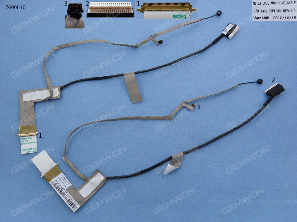 Picture of New LCD Display Screen Cable Replacement  For ASUS N61 N61Da N61Ja N61Jq N61Jv