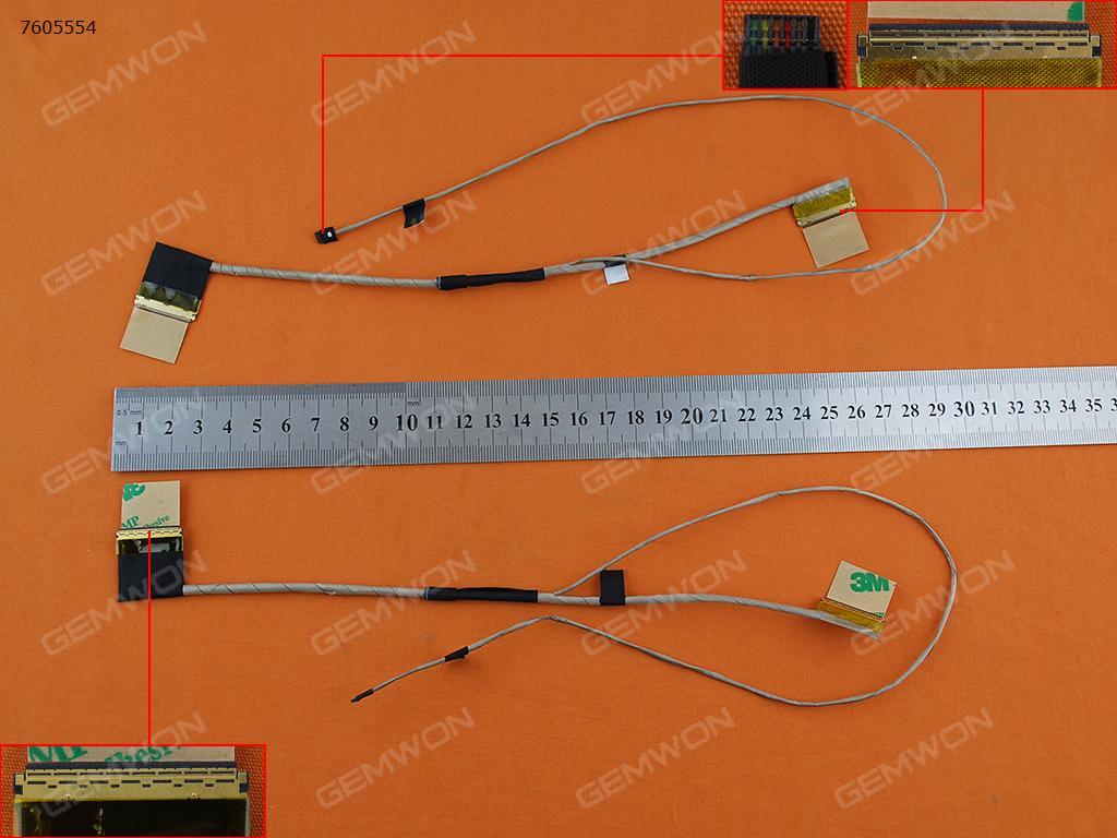 Picture of New LCD Display Screen Cable Replacement  For ASUS X550D X550DP F550DP K550DP,Motherboard Interface 40Pin,LCD Screen Interface 40Pin,ORG
