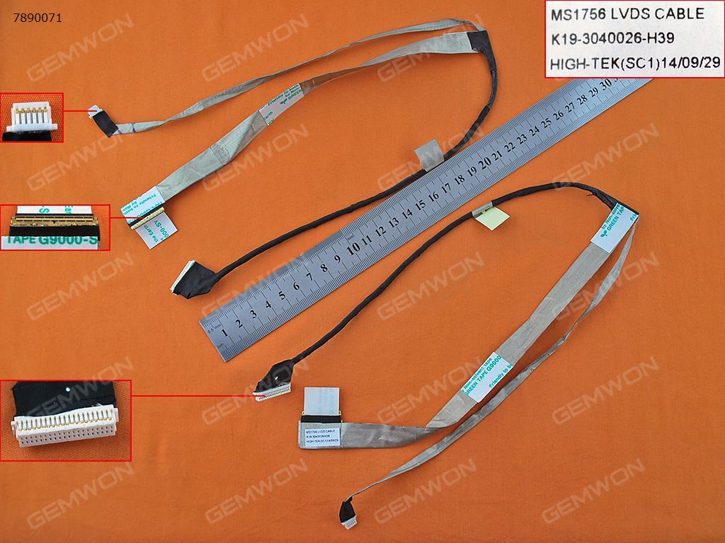 Picture of New LCD Display Screen Cable Replacement  For MSI GE70,ORG