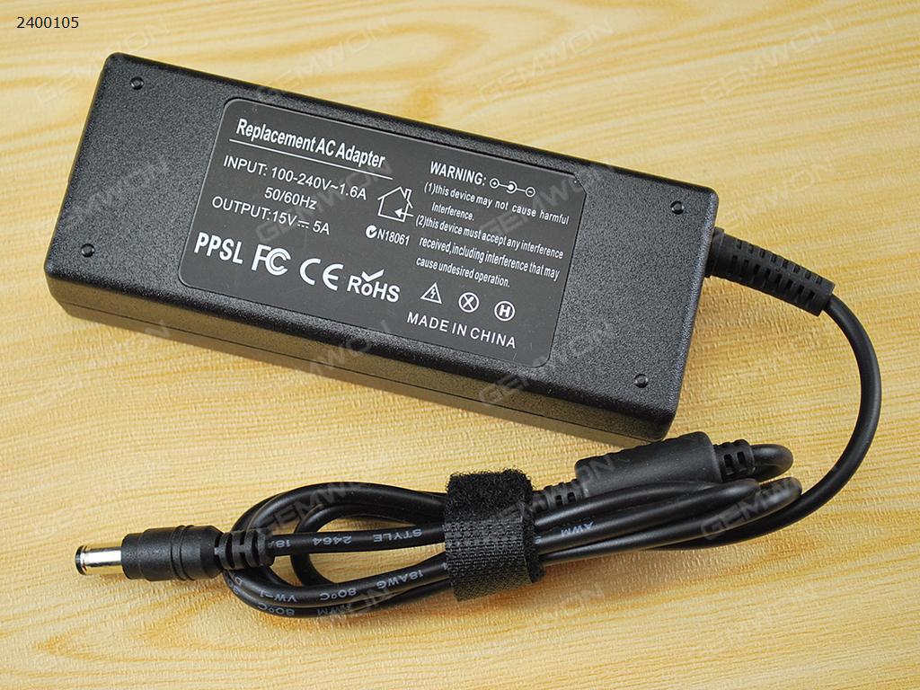 Picture of TOSHIBA 15V 6A Φ6.3*3.0mm 75W(High Copy)