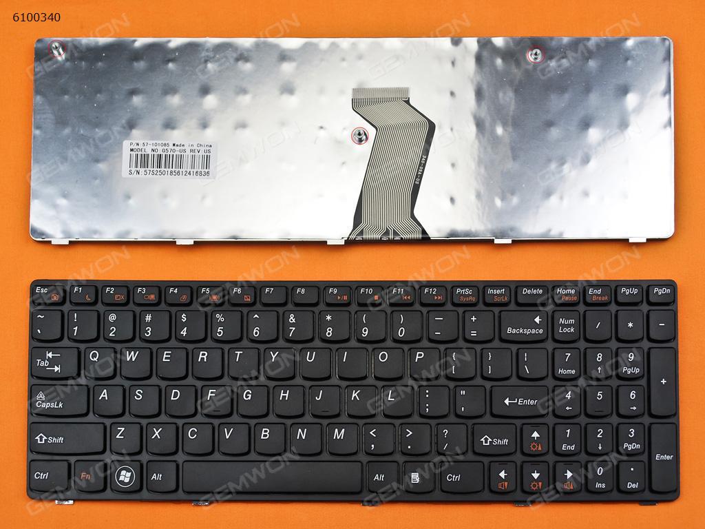 Picture of New Replacement Laptop Keyboard For LENOVO Ideapad Z560 Z560A Z565A G570 BLACK FRAME BLACK OEM US Layout