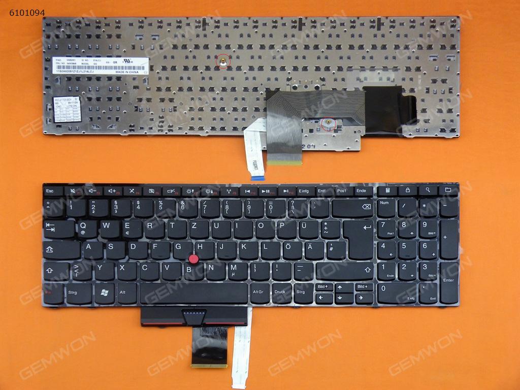 Picture of New Replacement Laptop Keyboard For ThinkPad E520 BLACK FRAME BLACK(With Point stick) GR Layout