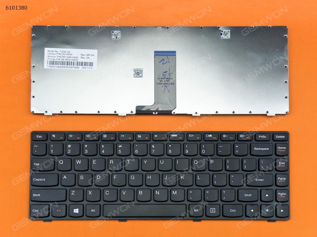Picture of New Replacement Laptop Keyboard For LENOVO Z380 Z480 Z485 G480 G485 BLACK FRAME BLACK(For Win8) US Layout