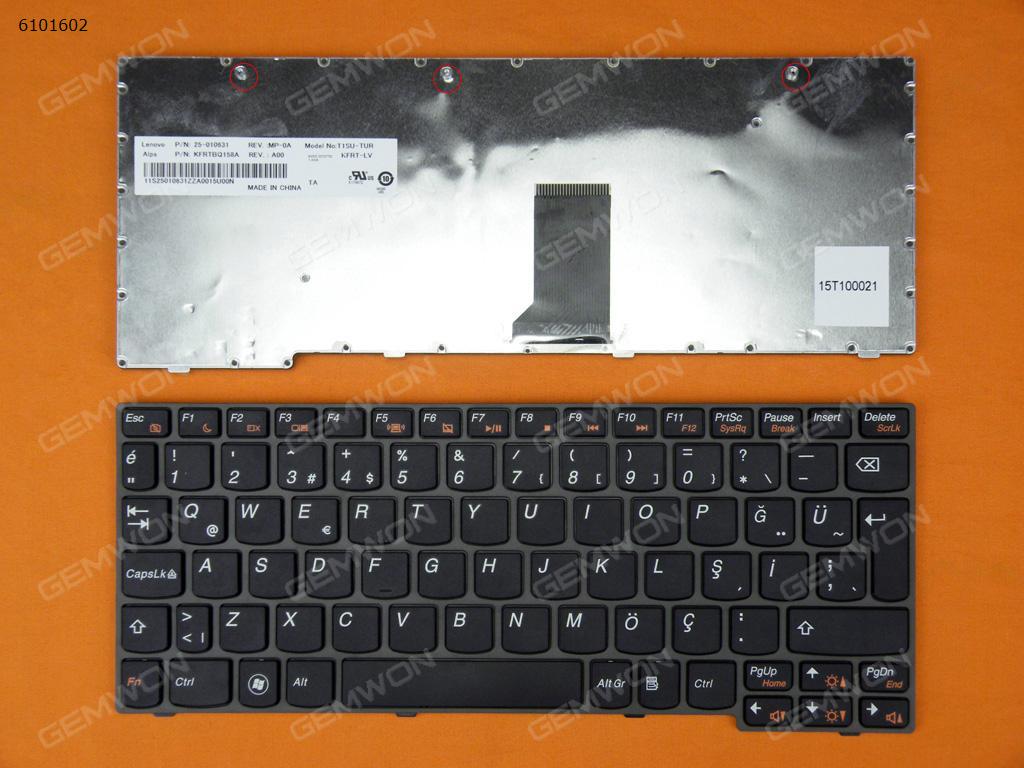 Picture of New Replacement Laptop Keyboard For LENOVO U160 U165 GRAY FRAME BLACK TR Layout