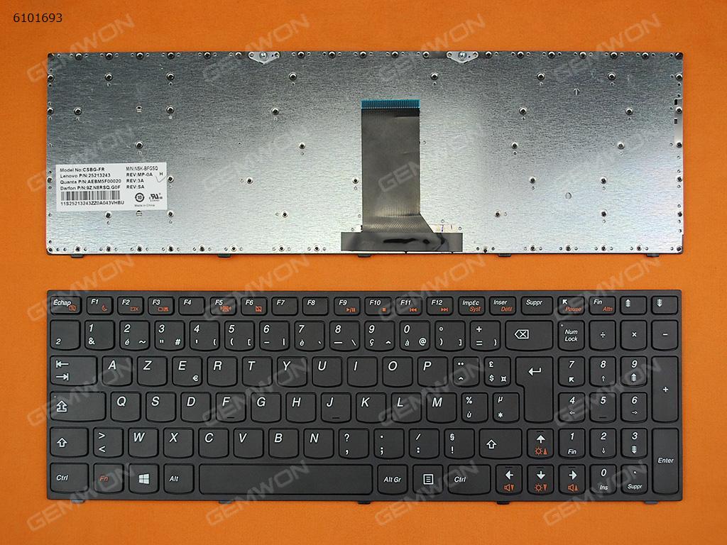 Picture of New Replacement Laptop Keyboard For LENOVO B5400 M5400 BLACK FRAME BLACK (Win8) FR Layout