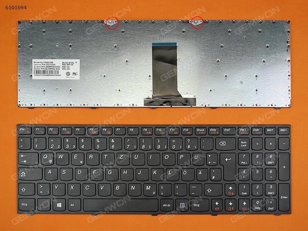 Picture of New Replacement Laptop Keyboard For LENOVO B5400 M5400 BLACK FRAME BLACK (Win8) GR Layout