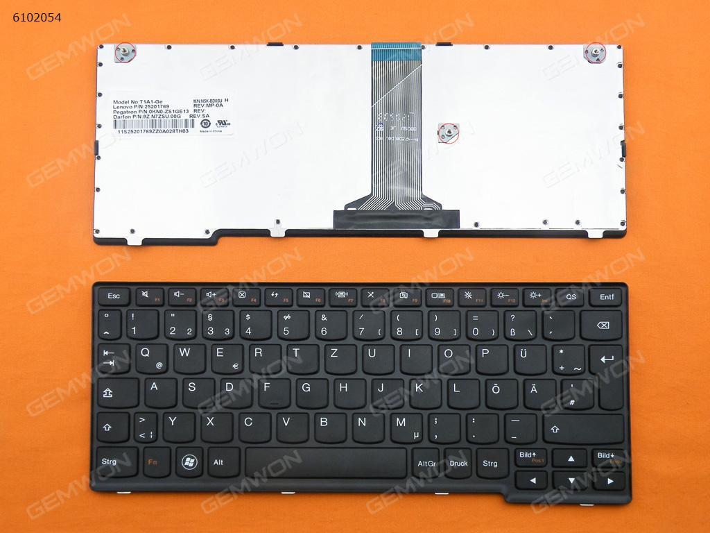 Picture of New Replacement Laptop Keyboard For LENOVO IdeaPad S110 BLACK FRAME BLACK GR Layout
