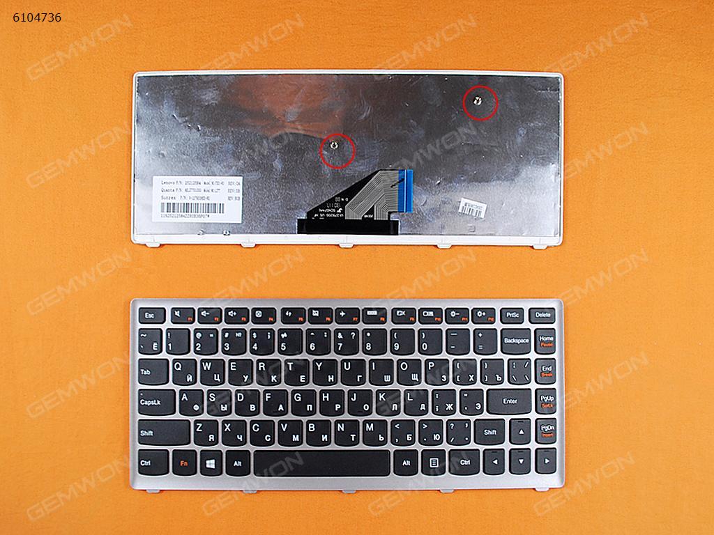 Picture of New Replacement Laptop Keyboard For LENOVO U310 SILVER FRAME BLACK(Win8) RU Layout