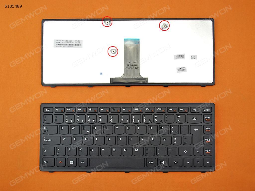 Picture of New Replacement Laptop Keyboard For LENOVO flex 14 G400S  BLACK FRAME BLACK (For Win8) PO Layout