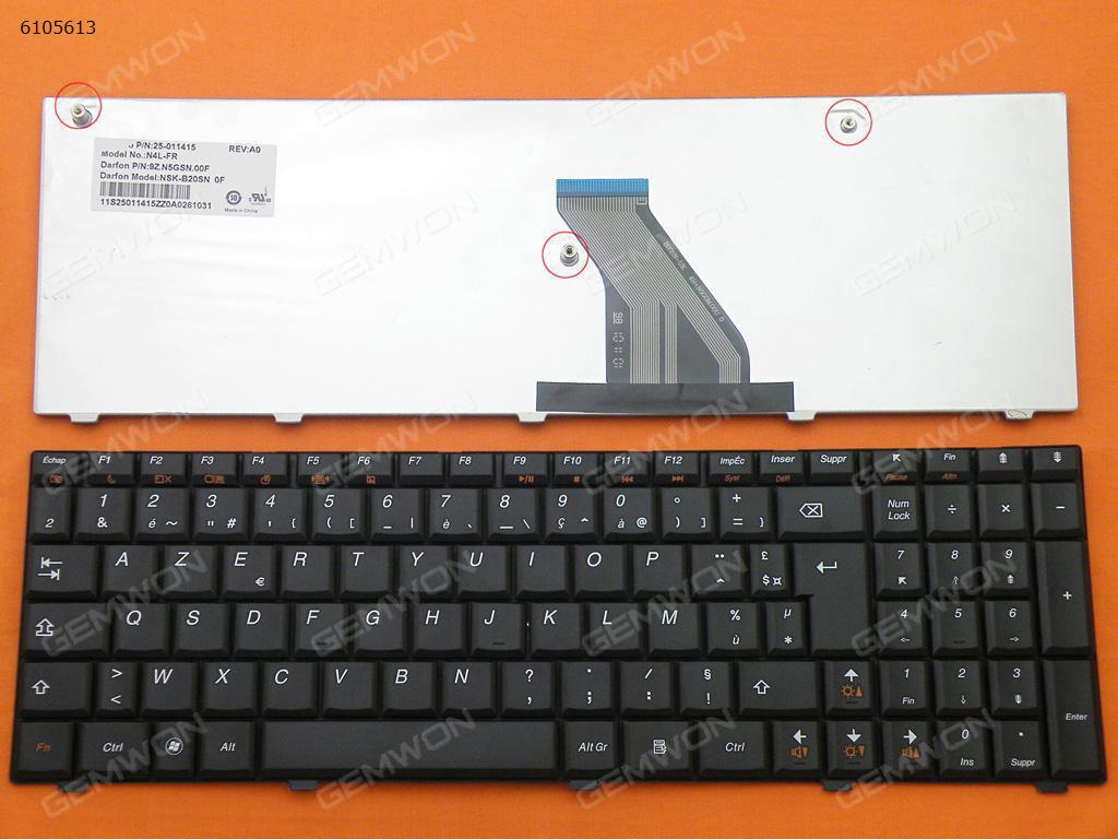 Picture of New Replacement Laptop Keyboard For LENOVO 3000 Series G560 BLACK(Version 2) FR Layout