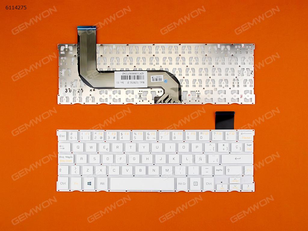 Picture of New Replacement Laptop Keyboard For ??? WHITE(For Win8) SP Layout