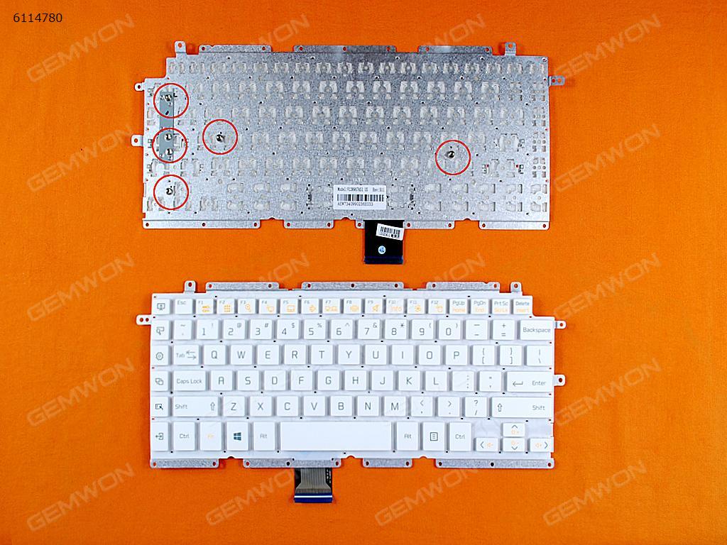 Picture of New Replacement Laptop Keyboard For ???   WHITE(Win8) US Layout