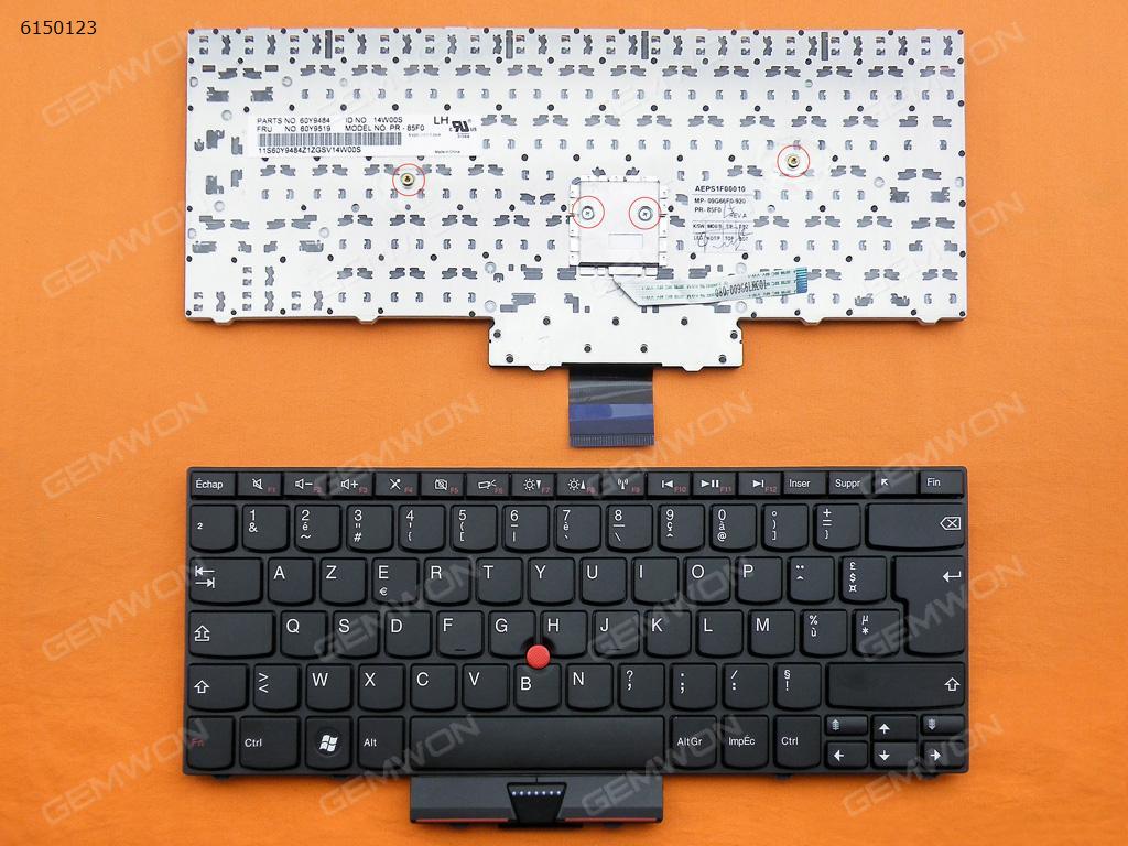 Picture of New Replacement Laptop Keyboard For ThinkPad Edge 13 Edge E30 13.3"BLACK FRAME BLACK(With Pint stick) FR Layout