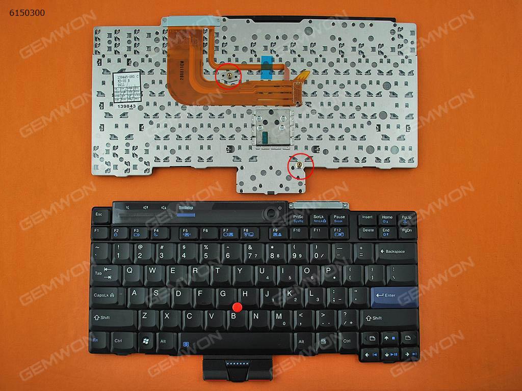 Picture of New Replacement Laptop Keyboard For ThinkPad X300 BLACK NEW US Layout