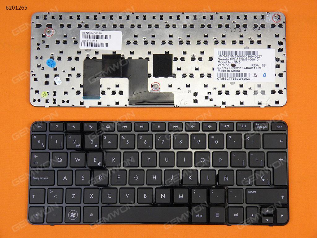 Picture of New Replacement Laptop Keyboard For HP MINI 210-1000 BLACK FRAME BLACK (Reprint) SP Layout