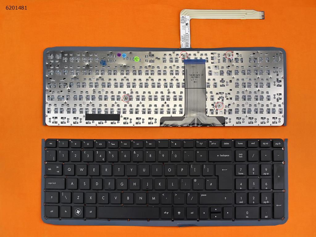 Picture of New Replacement Laptop Keyboard For HP ENVY 17-3000 17-3200 17t-3000 17t-3200 Series BLACK(Without FRAME,Without Foil,For Backlit Version) Uk Layout