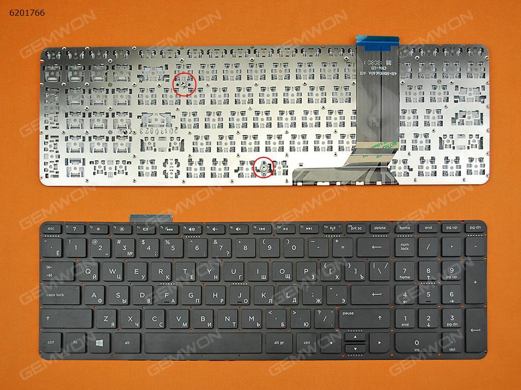 Picture of New Replacement Laptop Keyboard For HP ENVY 15-j Series BLACK(Without FRAME,For Win8) RU Layout