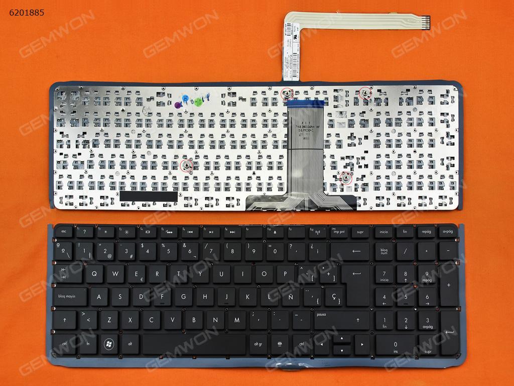 Picture of New Replacement Laptop Keyboard For HP ENVY 17-3000 17-3200 17t-3000 17t-3200 Series BLACK(Without FRAME,Without Foil,For Backlit Version) SP Layout