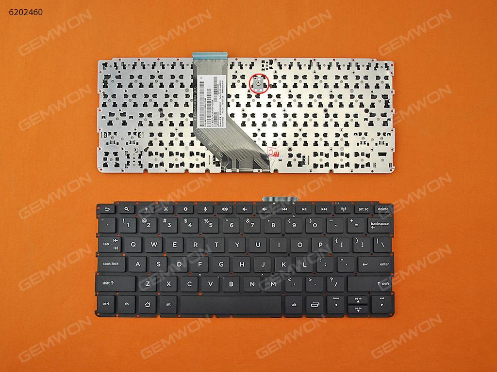Picture of New Replacement Laptop Keyboard For HP SlateBook 10-h BLACK(Without FRAME,Without Foil,Chrome OS) US Layout