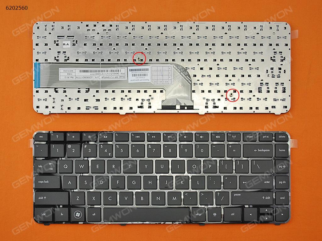 Picture of New Replacement Laptop Keyboard For HP DV4-5000 BLACK FRAME BLACK US Layout