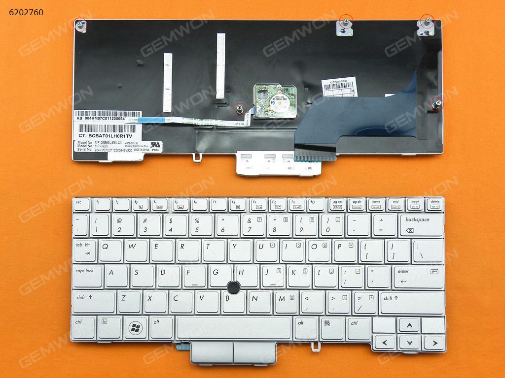 Picture of New Replacement Laptop Keyboard For HP 2760P SILVER(With Point stick) US Layout