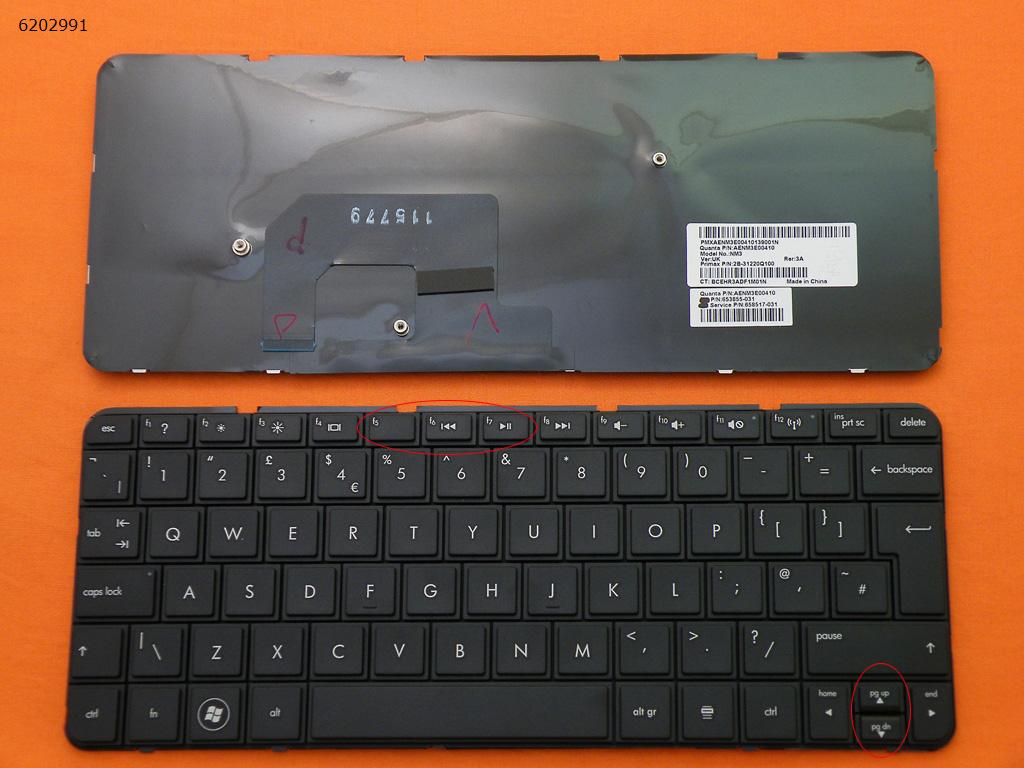 Picture of New Replacement Laptop Keyboard For HP MINI 210-3000 BLACK(Compatible with MINI 1103) Uk Layout