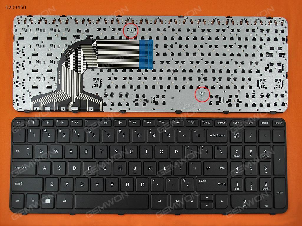 Picture of New Replacement Laptop Keyboard For HP Pavilion 15-e 15-n  250 G3  255 G3 256 G3  BLACK FRAME BLACK(Win8) US Layout