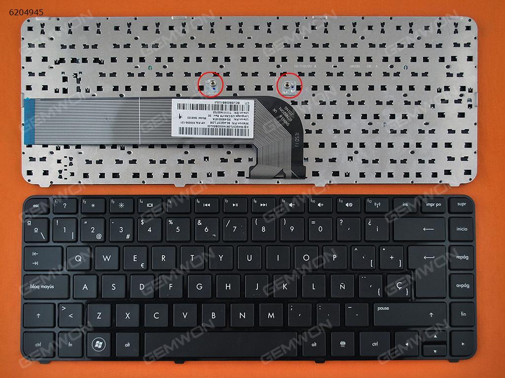 Picture of New Replacement Laptop Keyboard For HP DV4-3000 DV4-4000 GLOSSY FRAME BLACK SP Layout
