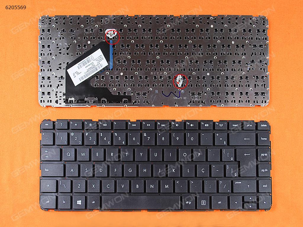 Picture of New Replacement Laptop Keyboard For HP Pavilion 14-B000 BLACK(Without FRAME,Without Foil,Win8) BR Layout