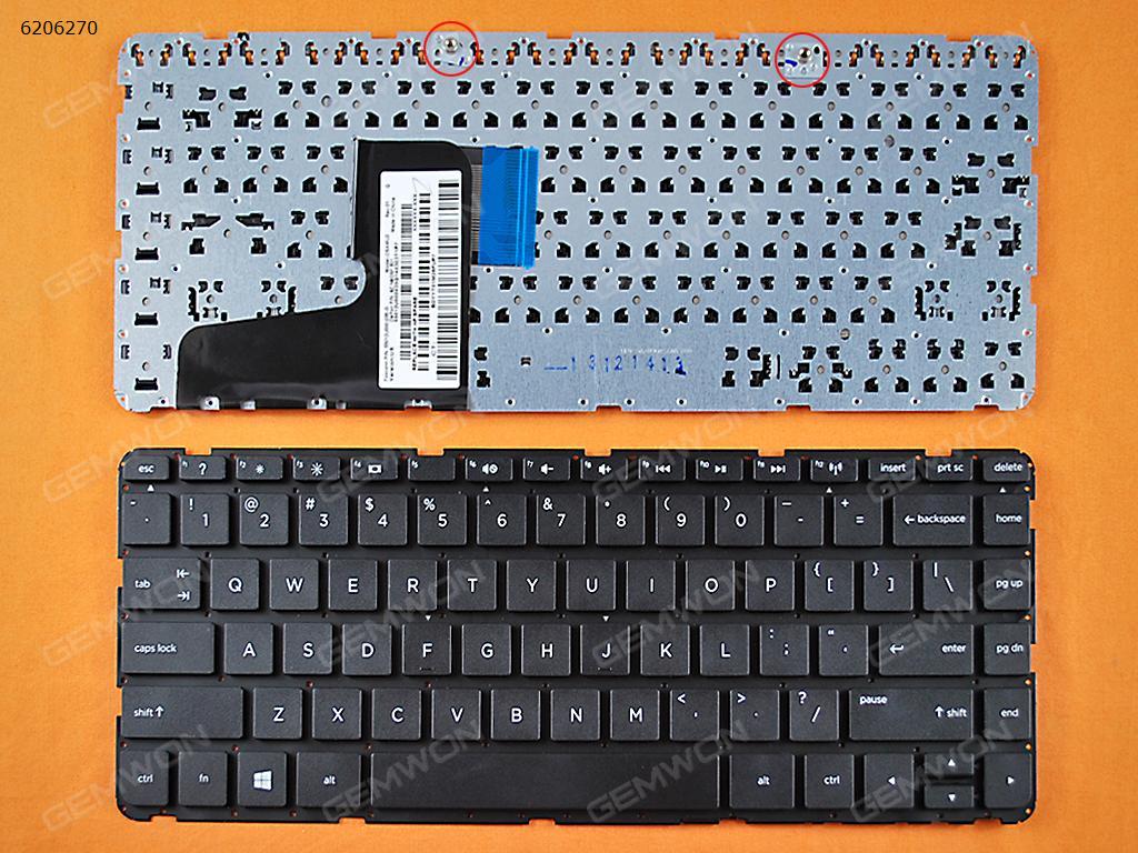 Picture of New Replacement Laptop Keyboard For HP Pavilion 14-N BLACK (Without FRAME,Without Foil,For Win8) US Layout