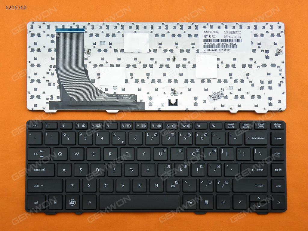 Picture of New Replacement Laptop Keyboard For HP ProBook 6360B BLACK FRAME BLACK(Version 1) US Layout