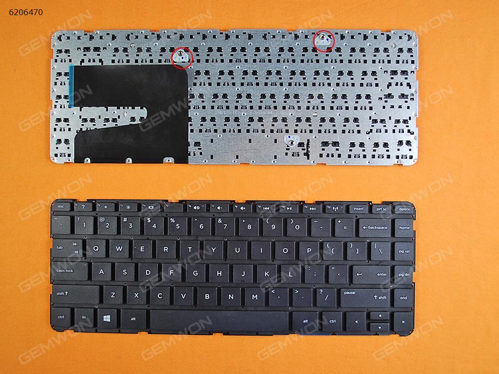 Picture of New Replacement Laptop Keyboard For HP Pavilion 14-E BLACK(Without FRAME,Without Foil,With  3 screws ,For Win8) US Layout