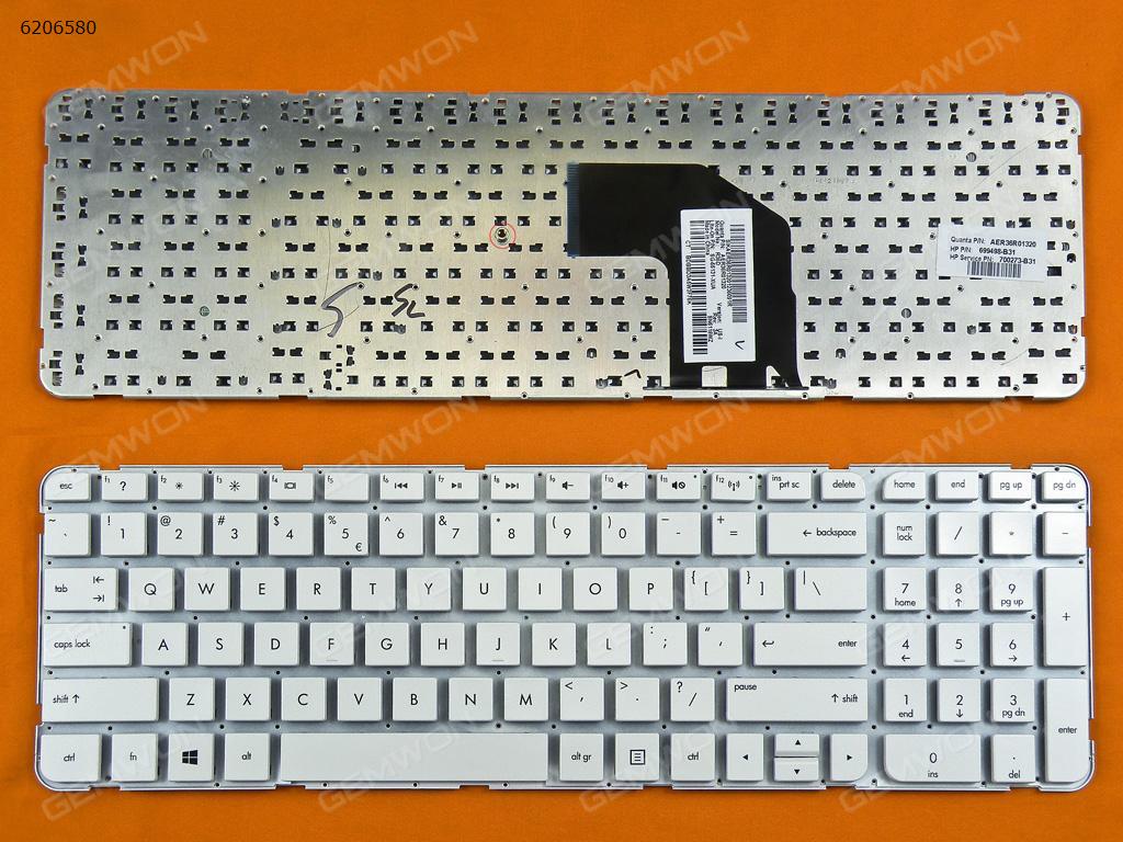 Picture of New Replacement Laptop Keyboard For HP G6-2000 WHITE  (Without FRAME,For Win8) US Layout