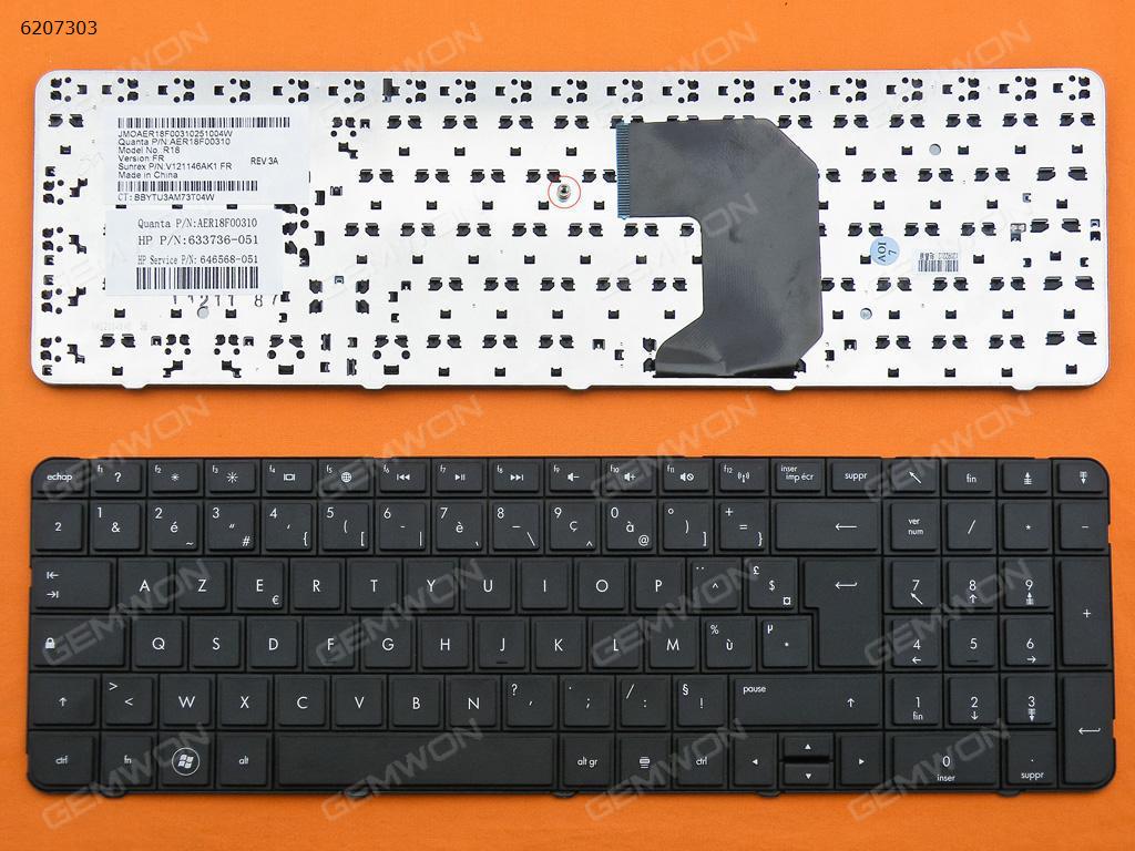 Picture of New Replacement Laptop Keyboard For HP Pavillion G7 BLACK FR Layout