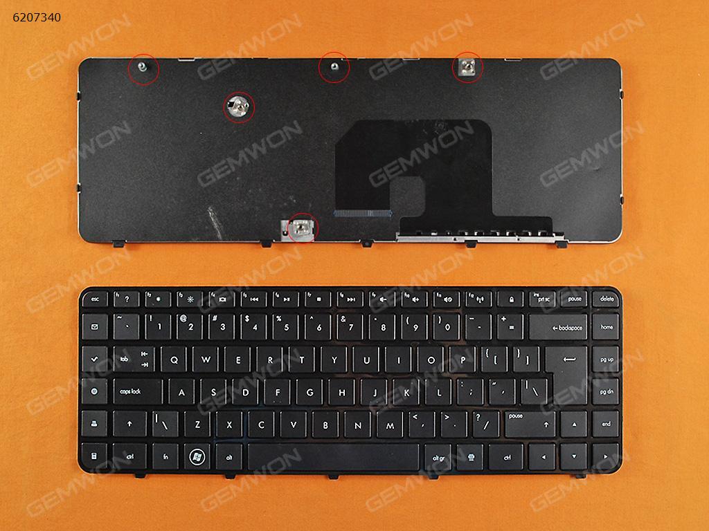 Picture of New Replacement Laptop Keyboard For HP Pavilion DV6-3000 BLACK FRAME BLACK (Reprint,Big Enter) US Layout