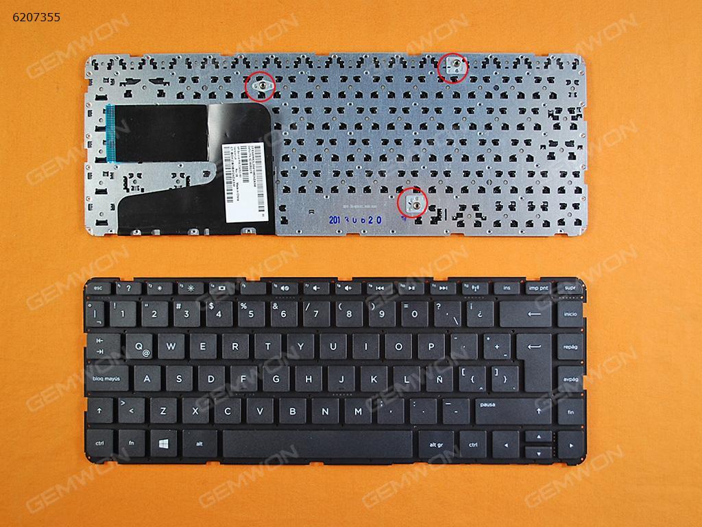 Picture of New Replacement Laptop Keyboard For HP Pavilion 14-E BLACK(Without FRAME,Without Foil,With 3 screws, For Win8) LA Layout