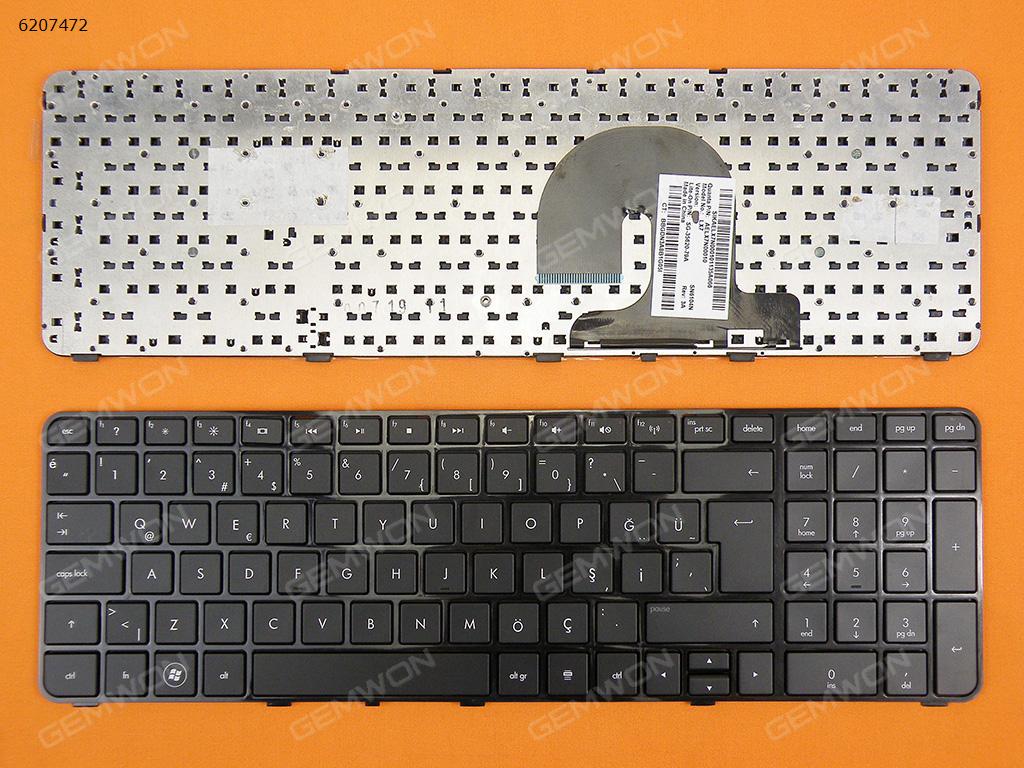 Picture of New Replacement Laptop Keyboard For HP DV7-4000 BLACK FRAME BLACK(Without foil) TR Layout