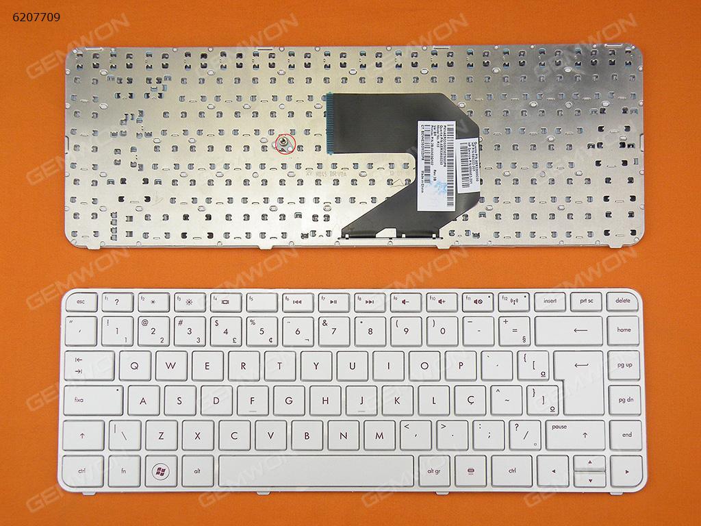 Picture of New Replacement Laptop Keyboard For HP Pavilion G4-2000 WHITE FRAME WHITE BR Layout