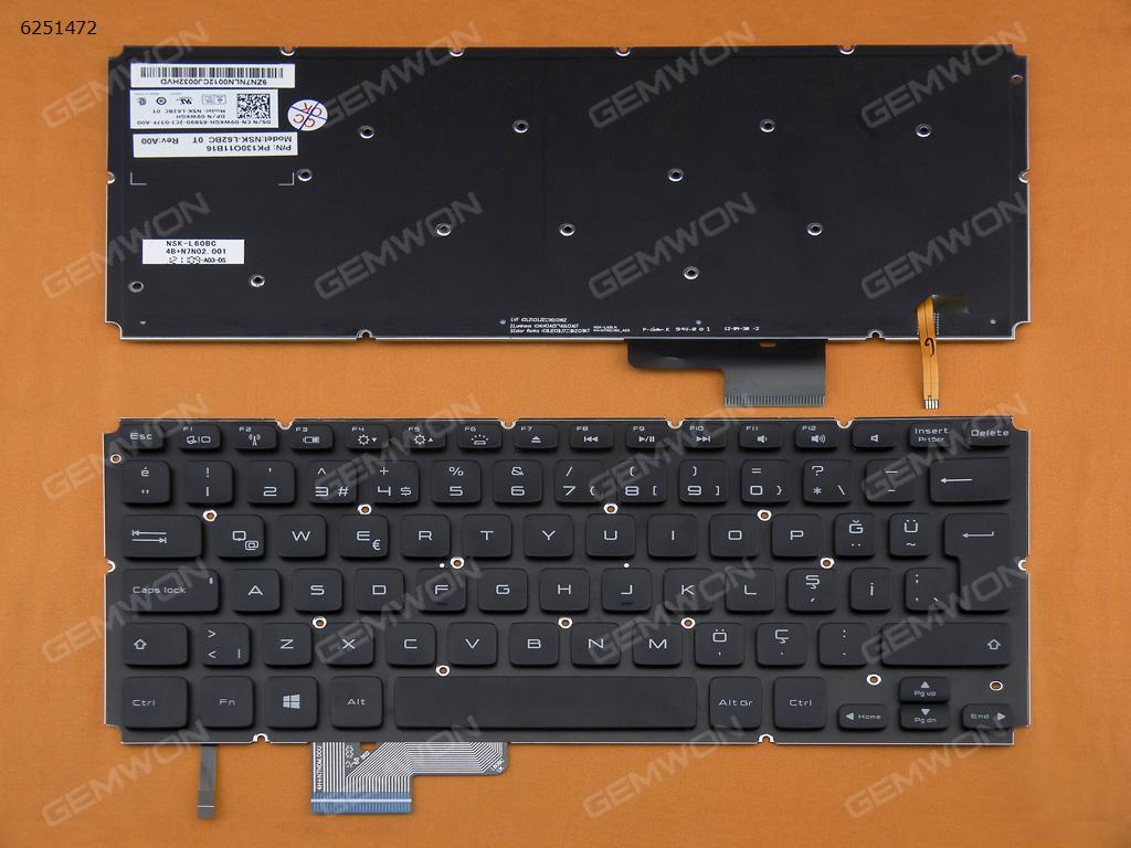 Picture of New Replacement Laptop Keyboard For DELL XPS 14R BLACK(Without FRAME,Backlit,For Win8) TR Layout