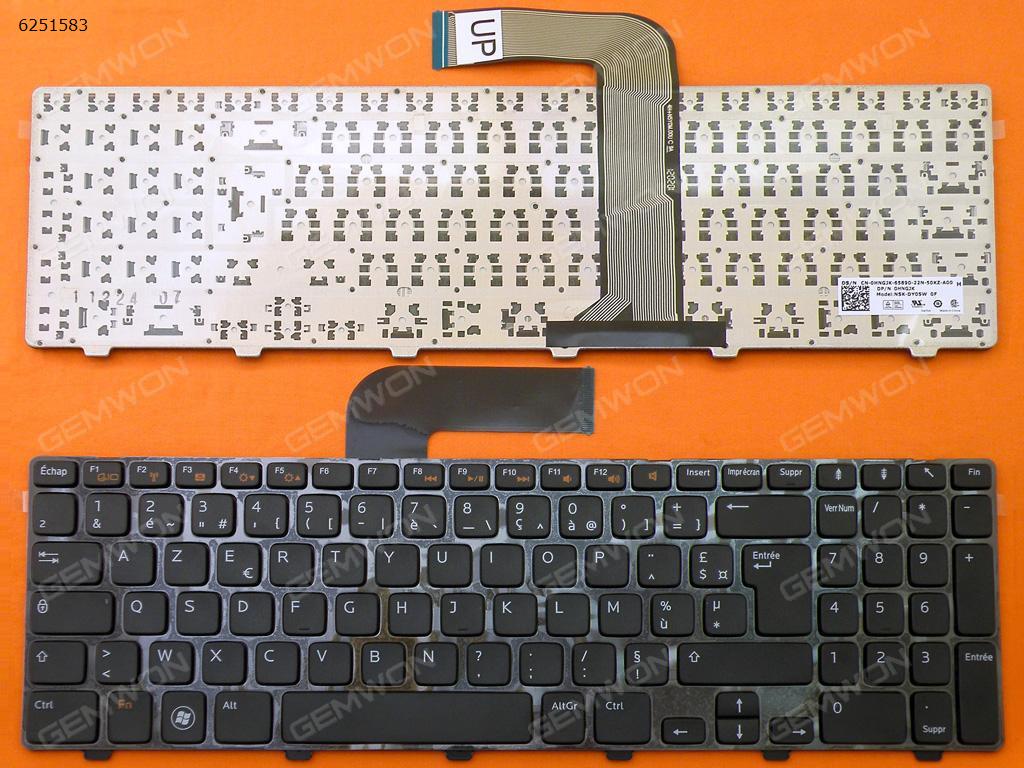 Picture of New Replacement Laptop Keyboard For DELL NEW Inspiron 15R N5110 BLACK FRAME BLACK FR Layout