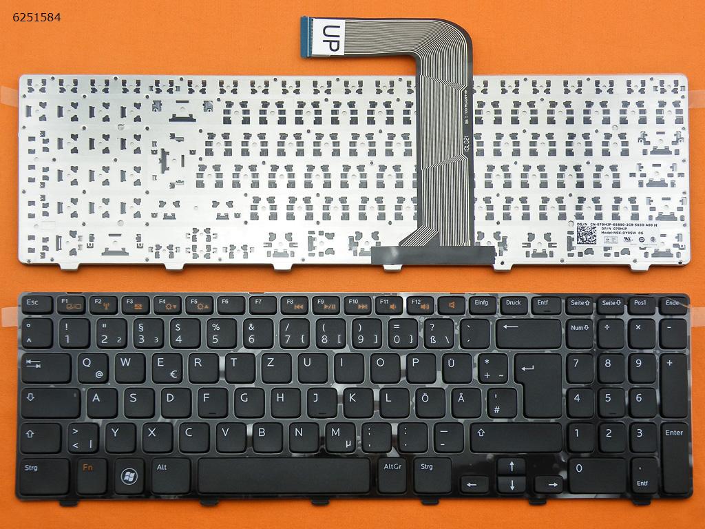 Picture of New Replacement Laptop Keyboard For DELL NEW Inspiron 15R N5110 BLACK FRAME BLACK GR Layout